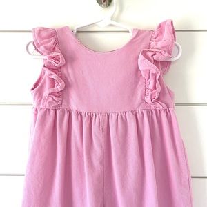 Pink ruffle romper 18 months